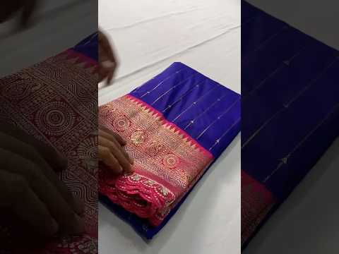 Premium Paithani Silk Intricate Lining Design Saree with Lace