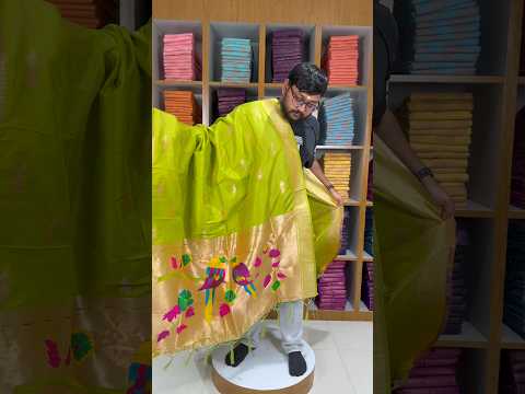 Pure Paithani Multicolor Parrot Weaving Motif Pallu Dupatta