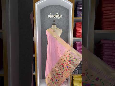 Pure Zari Temple Parrot Paithani Dupatta