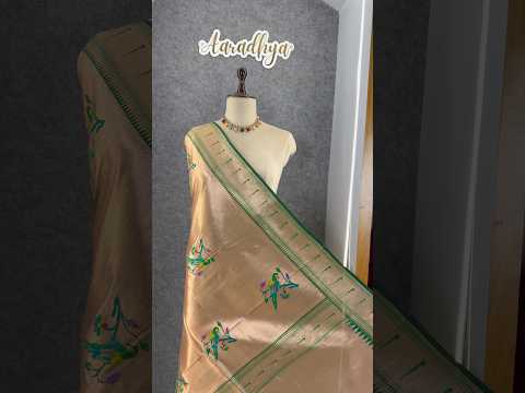 Pure Fully Zari Woven Parrot Motif Paithani Dupatta