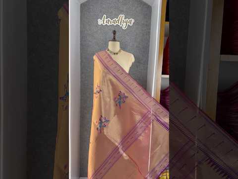 Pure Fully Zari Woven Parrot Motif Paithani Dupatta