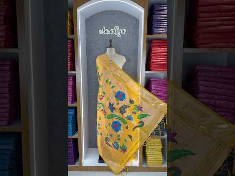 Dupatta - Pure Zari Floral Multicolor Weaving Paithani Dupatta