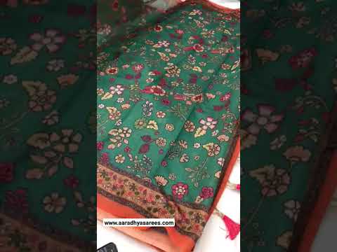 Kalamkari Printed Pure Malai Cotton Saree