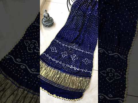 Pure Modal Silk Hand Bandhej Bandhani Saree