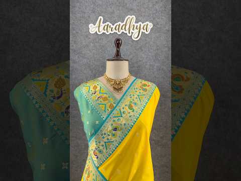 Rajwadi Mor Paithani Zari Butti Saree