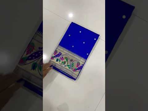 Pure Kanchipuram Paithani Silk Peacock Design Saree
