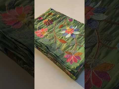 Floral Designer Embroidered Saree