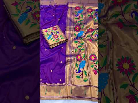Soft Parrot Paithani Silk Saree
