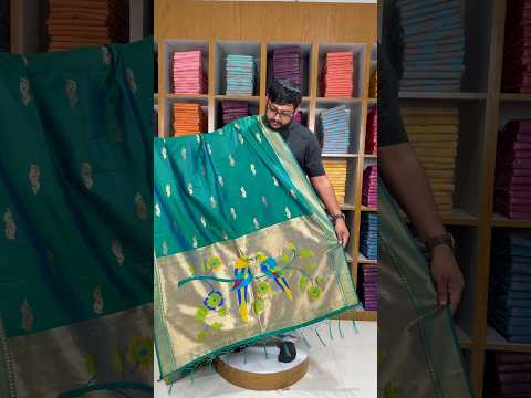 Pure Paithani Multicolor Parrot Weaving Motif Pallu Dupatta