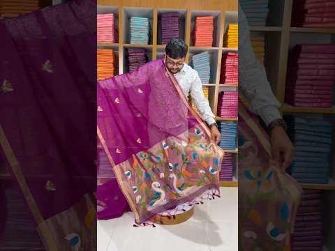 Premium Soft Pure Linen Silk Rajhans Saree