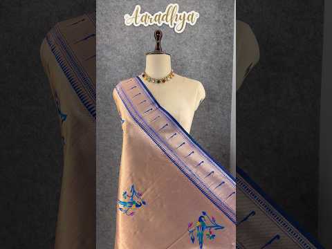 Pure Fully Zari Woven Parrot Motif Paithani Dupatta