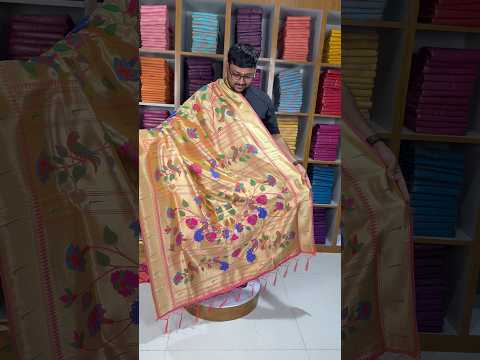 Pure Silk Kanchipuram Full Weaving Wedding Special Paithani Saree