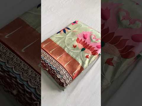 Jaal Paithani Soft Silk Scallop Border Lace Saree