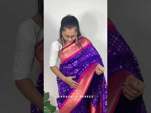 Premium Patola Silk Ikkat Weaves Saree