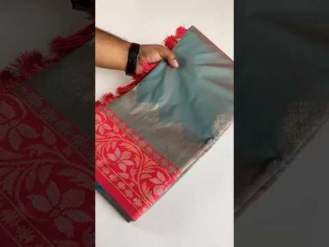 Dual Tone Designer Banarasi Soft Silk Saree