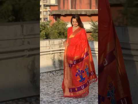 Paithani Vitthala Pallu Muniya Border Saree