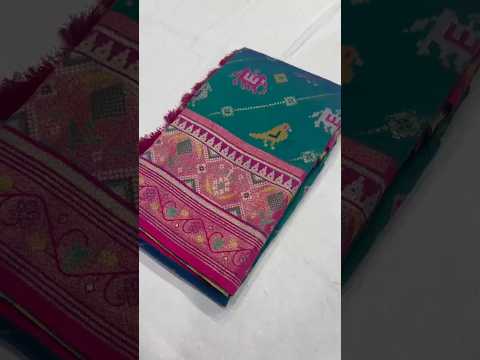 Patola Leheriya Peacock Ikkat Saree