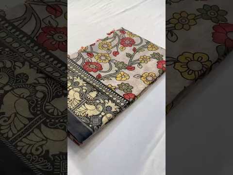 Soft Cotton Chanderi Kalamkari Digital Printed Saree
