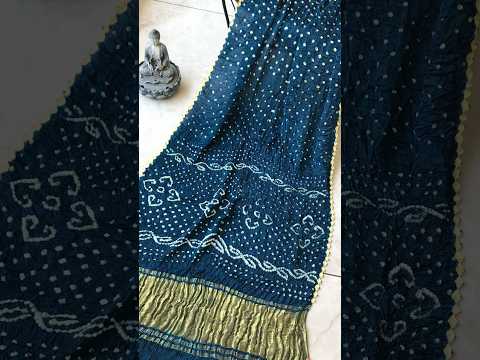 Pure Modal Silk Hand Bandhej Bandhani Saree