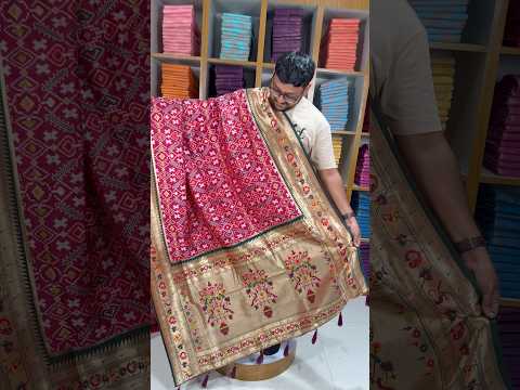 Traditional Kanchivaram Patola Paithani Silk Saree