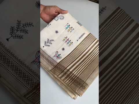 Designer Tussar Embroidered Saree