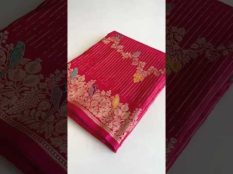 Banarasi Mushro Satin Silk Zari Banarasi Weaving Saree