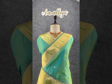 Kanchivaram Paithani Silk Big Parrot Zari Border Saree