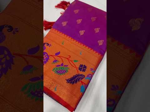 Traditional Wedding Marigold Paithani Saree