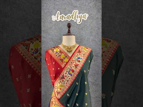 Rajwadi Mor Paithani Zari Butti Saree