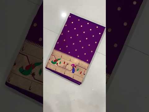 Soft Silk Parrot Peacock Border Paithani Saree
