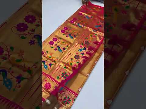 Tissue Silk Peacock Paithani Saree