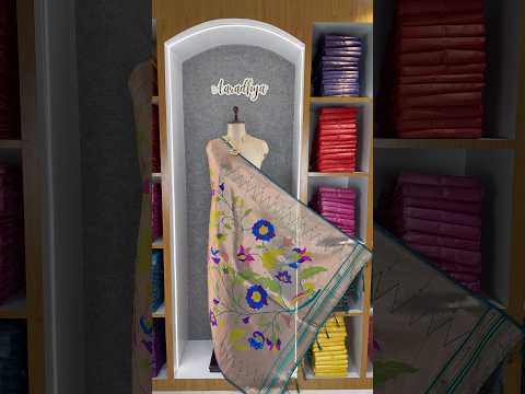 Dupatta - Pure Zari Floral Multicolor Weaving Paithani Dupatta
