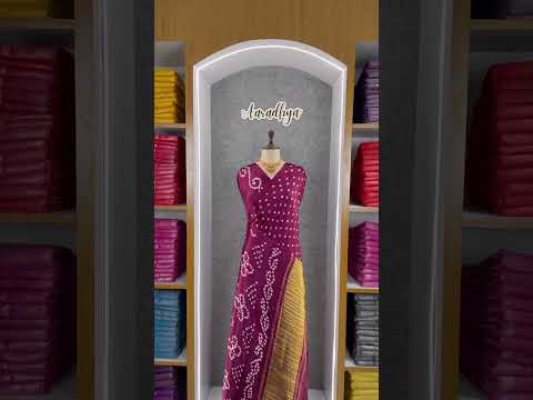 Ek Dani Bandhani With Pure Lagadi Patta Saree