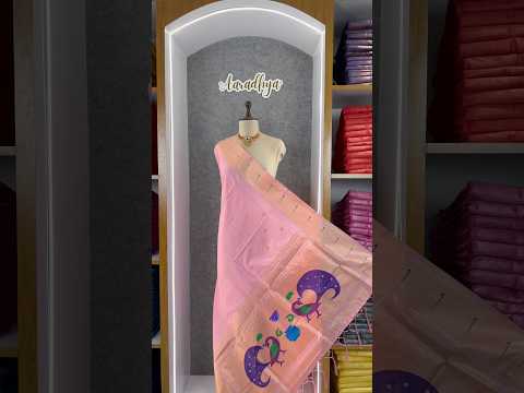 Soft Paithani Silk Peacock Zari Pallu Dupatta | Festive & Wedding Wear