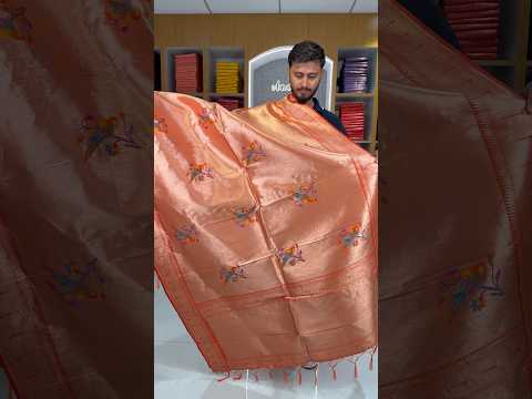 Pure Fully Zari Woven Parrot Motif Paithani Dupatta
