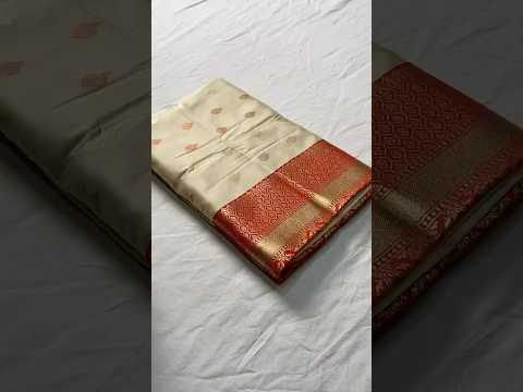 Semi Kanchipuram Temple Weaving Border Saree