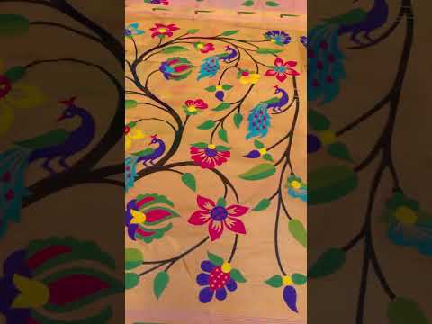 Bamboo Tissue Silk Half Half Paithani Saree