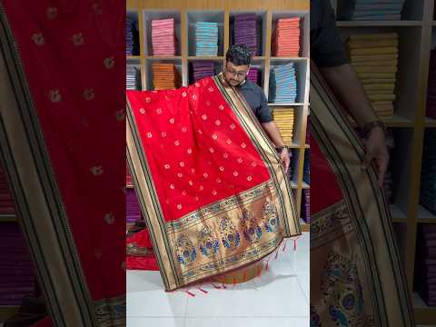 Traditional Paithani Kadiyal Border Saree