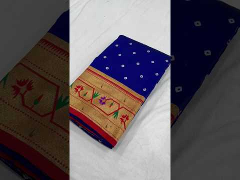 Trending Bandhani Paithani Weaving Saree
