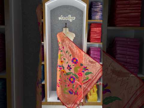 Dupatta - Pure Zari Floral Multicolor Weaving Paithani Dupatta