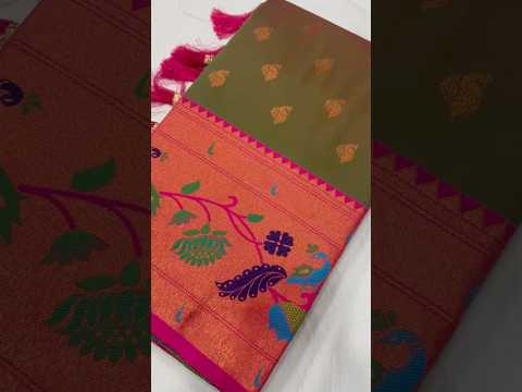 Traditional Wedding Marigold Paithani Saree