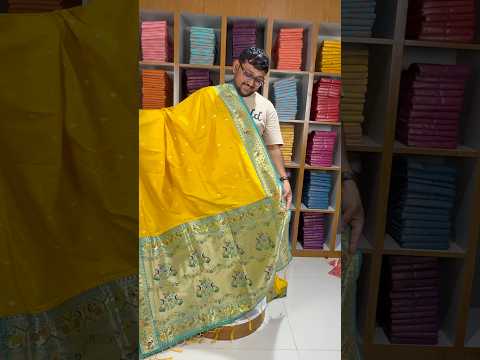 Rajwadi Mor Paithani Zari Butti Saree