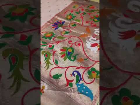 Soft Organza Rajhans Paithani Saree