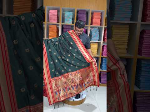 Traditional Paithani Kadiyal Border Saree
