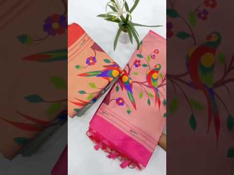 Phoolmala Paithani Soft Khadi Raw Silk Saree