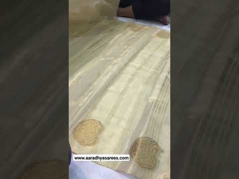 Royal Tissue Silk Zari Weaving & Mango Border Saree