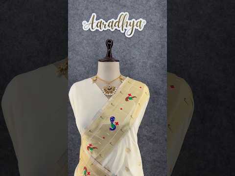 Pure Kanchipuram Paithani Silk Parrot Design Saree