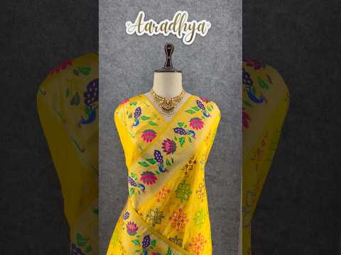 Pure Soft Silk Bandhani Patola Fusion Paithani Saree