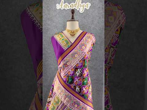 Premium Patola Weaving Elephant Design Saree