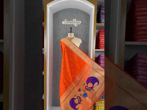 Soft Paithani Silk Peacock Zari Pallu Dupatta | Festive & Wedding Wear
